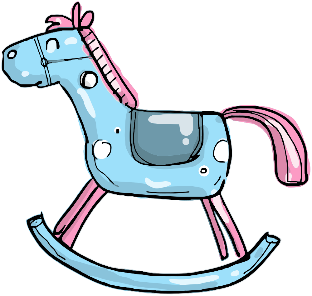 rocking horse cartoon